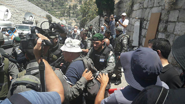 Clashes with security forces in Jerusalem, Wednesday