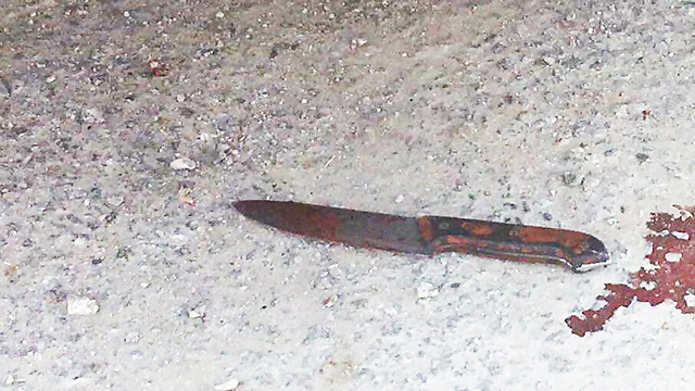 Knife used in the attack (Photo: IDF Spokesperson's Unit)