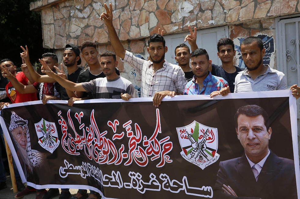 Supporters of Dahlan in the Gaza Strip