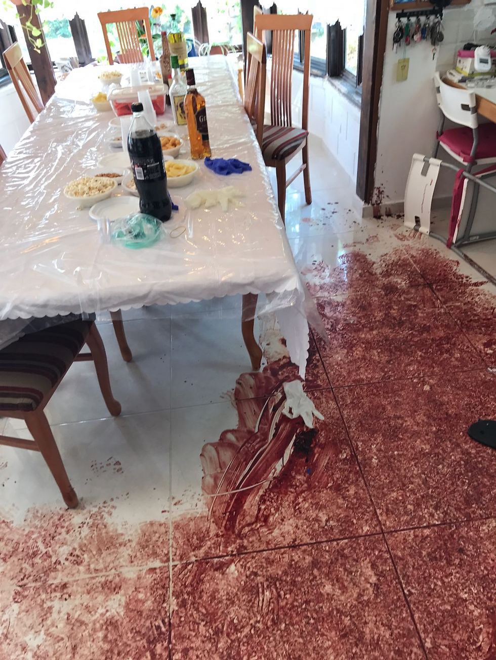 The scene of the attack (Photo: IDF Spokesman's Office)