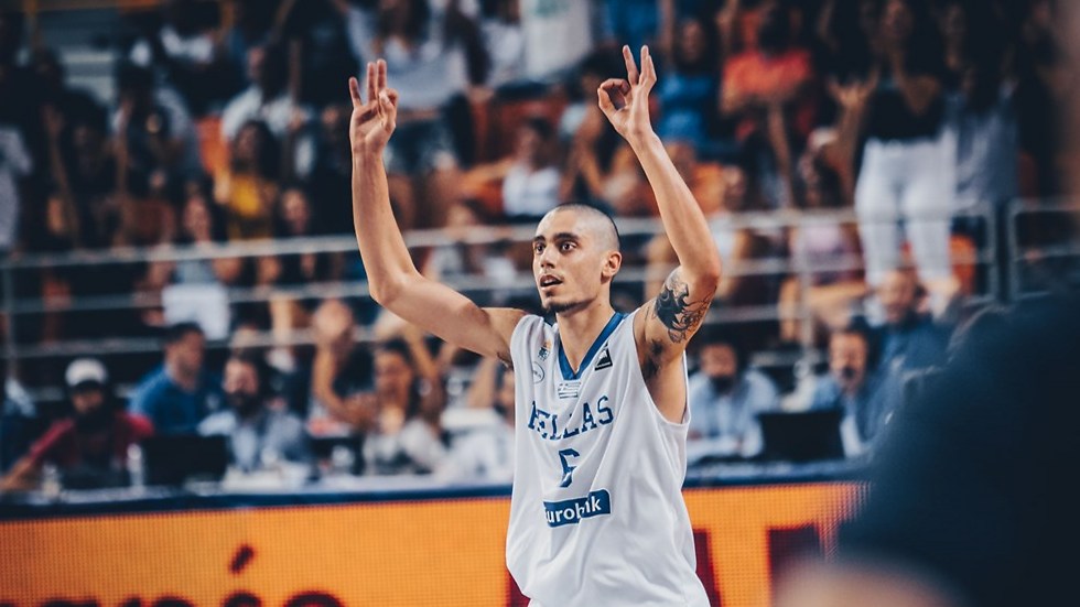לא הפסיק לצלוף. קוניאריס, נבחרת יוון (צילום: FIBA) (צילום: FIBA)