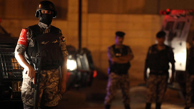 Jordanian security forces responding to the scene (Photo: EPA) (Photo: EPA)