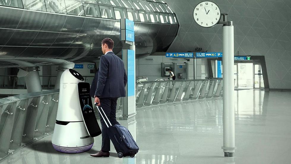 הרובוט שיעזור לכם בשדה התעופה (צילום: LG) (צילום: LG)
