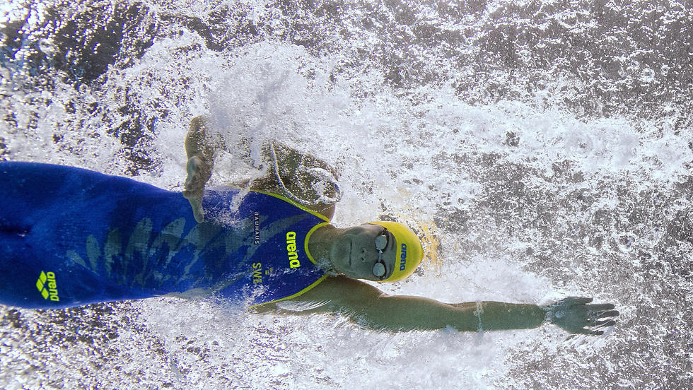 האישה המהירה בבריכה. שוסטרום (צילום: EPA) (צילום: EPA)
