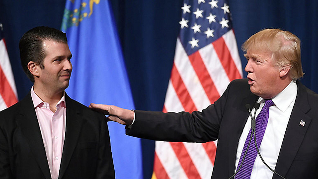נשיא ארה"ב ובנו דונלד טראמפ ג'וניור (צילום: gettyimages) (צילום: gettyimages)
