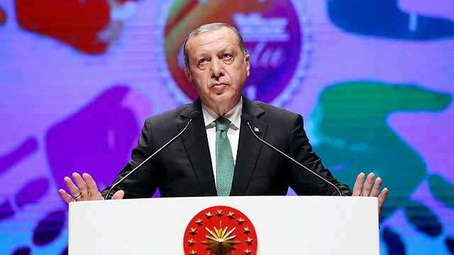 נשיא טורקיה רג'פ טאיפ ארדואן (צילום: AP) (צילום: AP)