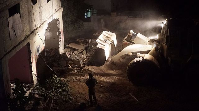 Разрушение дома террориста. Фото: ЦАХАЛ (Photo: IDF Spokesperson's Unit)