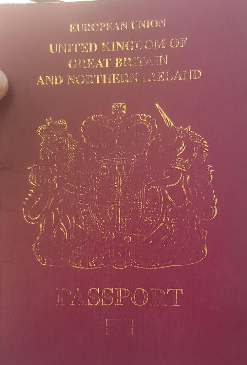 The tourist's passport