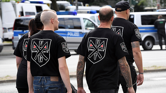 Neo-Nazis partcipating in their parade (Photo: AP)