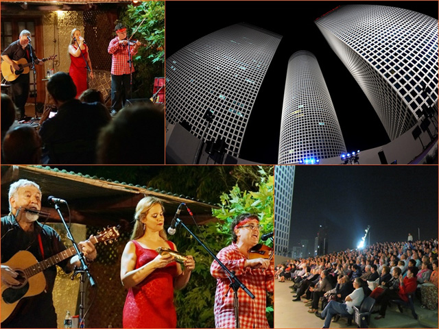Концерты живой музыки на крыше торгового центра Азриэли