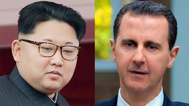 North Korea's Kim and Syria's Assad cooperating (Photo: Reuters, AP)