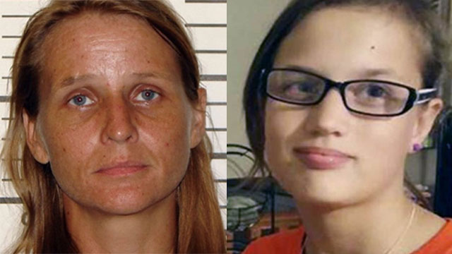 מימין: הנערה סבאנה. משמאל: האם הביולוגית רבקה רוד, הנאשמת ברצח ()