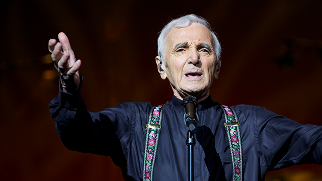 Singer Charles Aznavour 