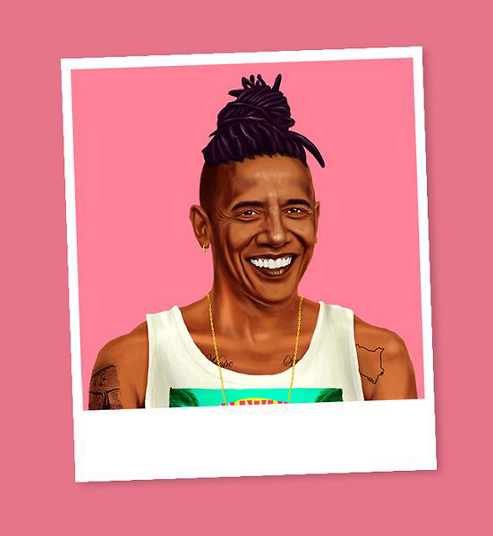 Barack Obama (Illustration: Amit Shimoni)