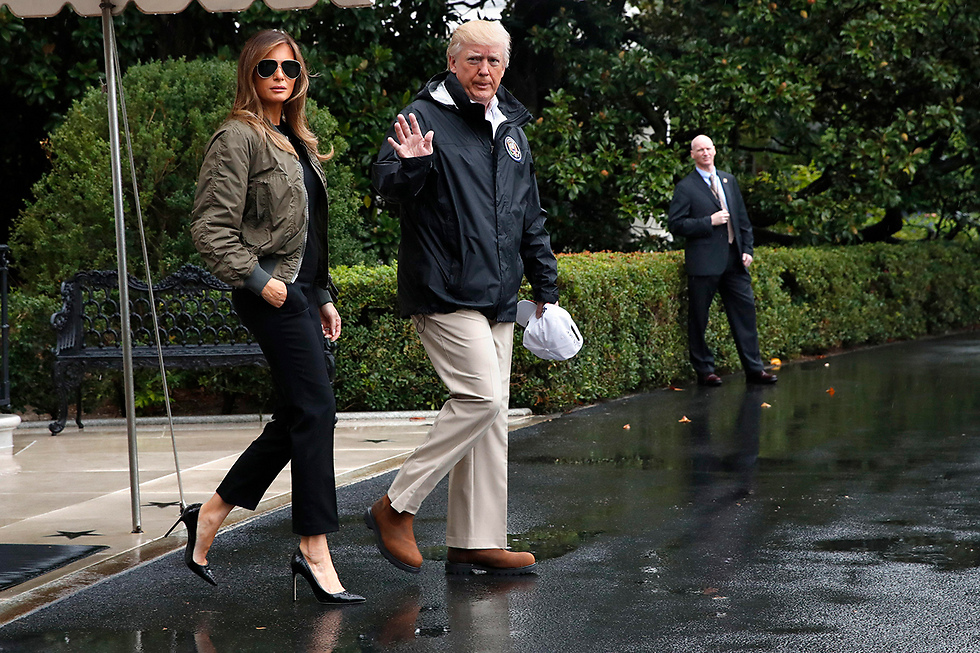 הזוג הנשיאותי הגיע לביקור (צילום: AP) (צילום: AP)