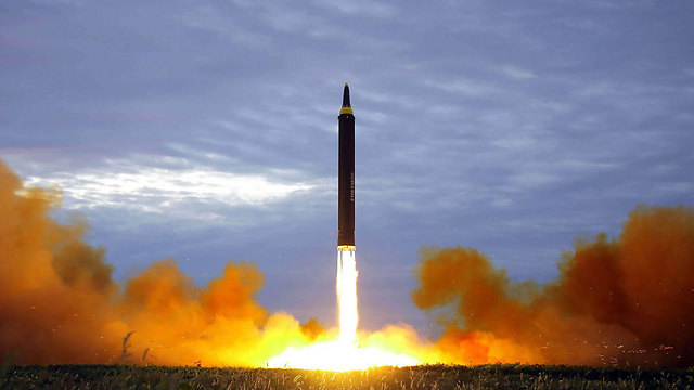 תיעוד שיגור הטיל בשבוע שעבר (צילום: AFP) (צילום: AFP)