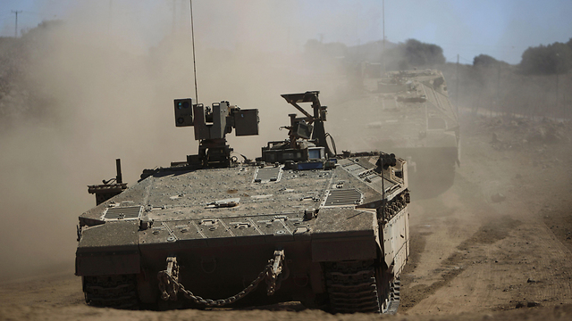 An APC during the Northern Command drill (Photo: AFP)