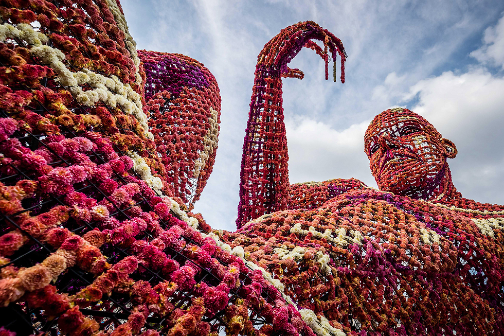 פסטיבל פרחים בהולנד (צילום: EPA) (צילום: EPA)