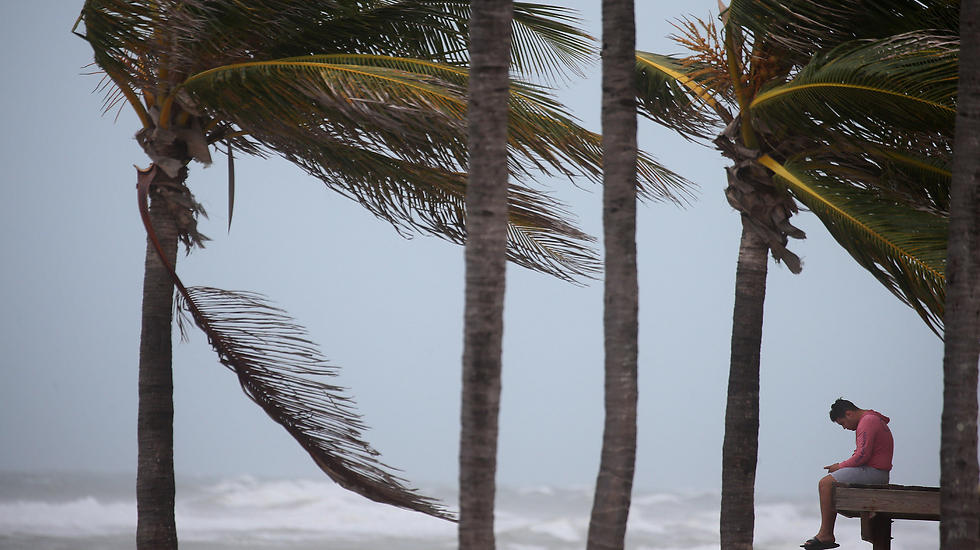 הרוחות בפלורידה לקראת הגעת "אירמה" (צילום: רויטרס) (צילום: רויטרס)