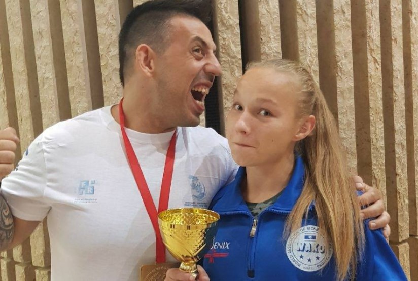 Юлия Сачкова и ее тренер Михаил Бритавский. Фото: Facebook