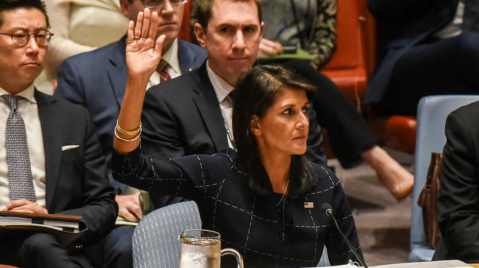 "סיימנו לדרבן את המשטר". שגרירת ארה"ב באו"ם בהצבעה הלילה (צילום: רויטרס) (צילום: רויטרס)