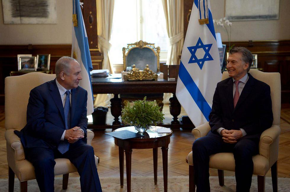 Netanyahu meets with Argentine President Mauricio Macri (Photo: Avi Ohayon, GPO)