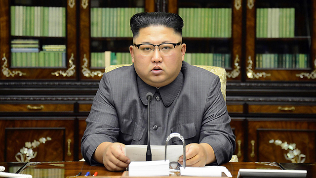 Kim Jong Un, making a televised appearance to threaten 'deranged' Trump (Photo: AFP)