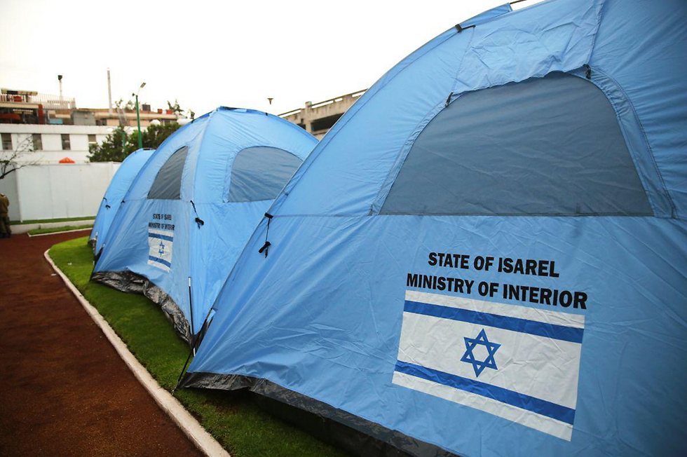 Палаточный городок израильских спасателей в Мехико. Фото: МИД Израиля