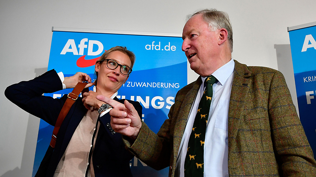 מנהיגי "אלטרנטיבה לגרמניה", אלכסנדר גאודלנד ואליס ויידל (צילום: AFP) (צילום: AFP)