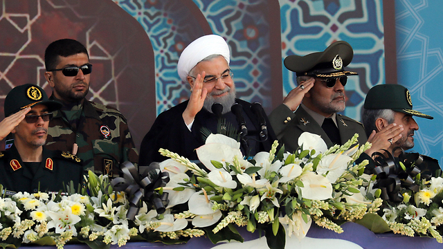 President of Iran Hassan Rouhani, during a ceremony commemorating 37 years since the Iran-Iraq war (Photo: EPA) (Photo: EPA)