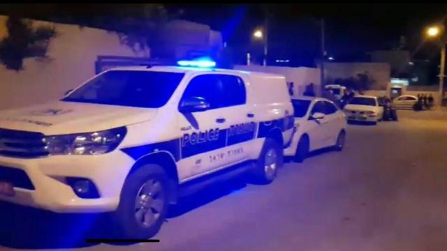 ניידת משטרה בזירת התאונה, הערב (צילום: דוברות משטרת ישראל) (צילום: דוברות משטרת ישראל)