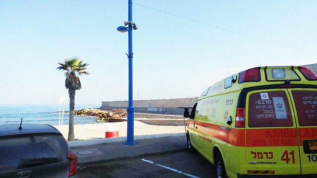 חוף בת גלים בחיפה, הבוקר (צילום: תיעוד מבצעי מד''א) (צילום: תיעוד מבצעי מד''א)