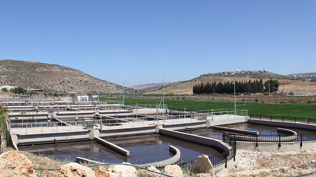 Sewage treatment plant in the Palestinian Authority (Photo: COGAT)