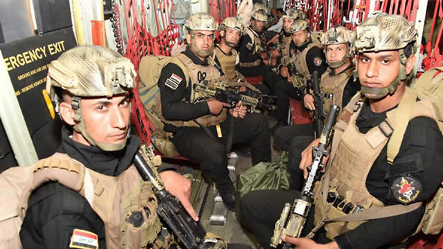 חיילים עיראקים בתרגיל משותף עם טורקיה ערב משאל העם (צילום: EPA) (צילום: EPA)