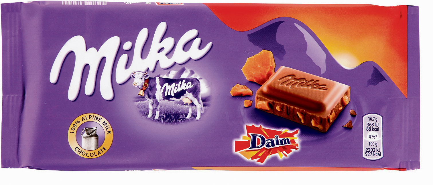 Шоколад Milka фундук и Изюм, 90г