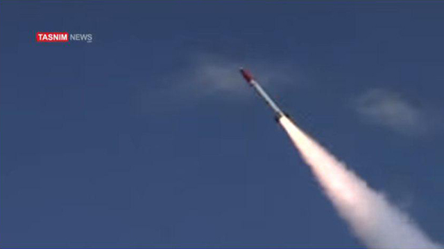 Запуск иранской баллистической ракеты