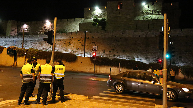 היערכות ביטחונית בירושלים, אמש (צילום: עפר מאיר) (צילום: עפר מאיר)