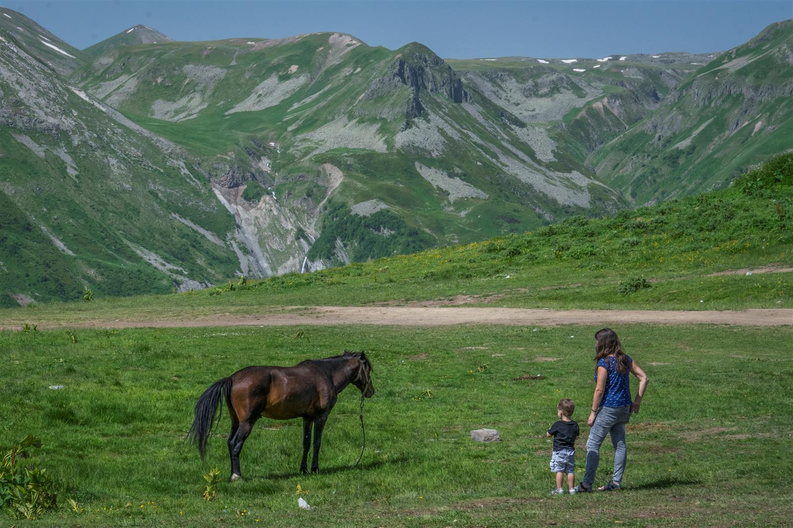 גם משפחות אוהבות לטייל כאן. גודאורי, גאורגיה (צילום: איתמר קוטלר) (צילום: איתמר קוטלר)