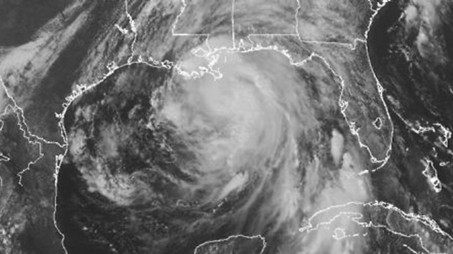 עין הסערה. נייט ממבט הלוויין (צילום: EPA) (צילום: EPA)
