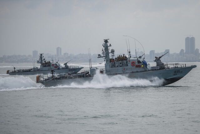 Dvora patrol boats near Ashdod (Photo: IDF Spokesperson's Unit)