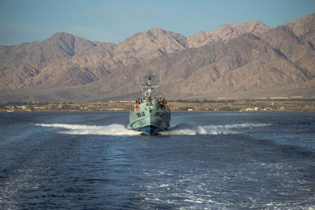 A Dvora patrol boat sails across the Red Sea (Photo: IDF Spokesperson's Unit)