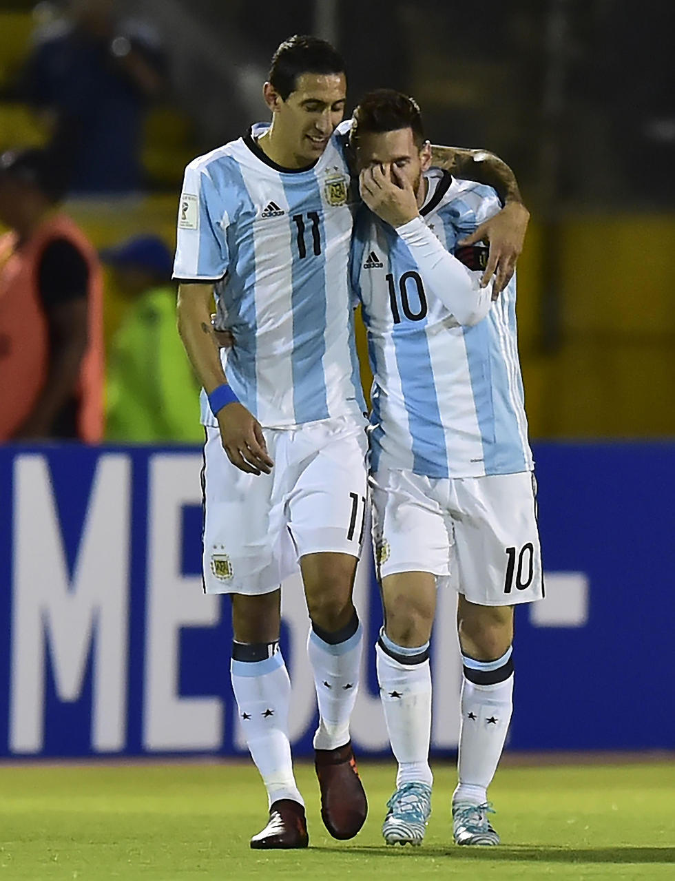 די מריה ומסי בנבחרת ארגנטינה (צילום: AFP) (צילום: AFP)
