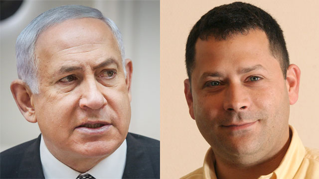 Netanyahu and media advisor Lior Horev. How many people were even aware of Horev’s existence before Netanyahu decided to lash out at him too? (Photos: Alex Kolomoisky, Marc Israel Sellem)