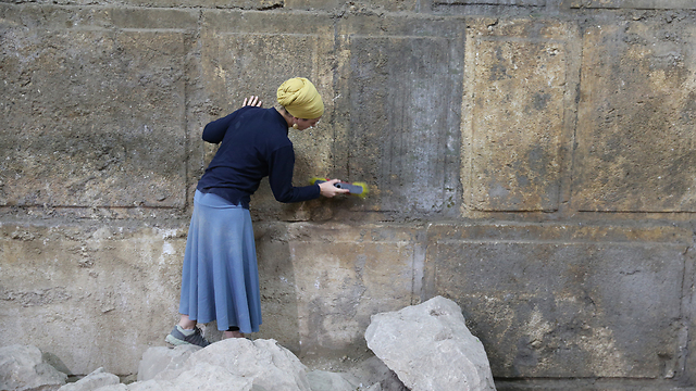 Стена плача открывает свои секреты. Фото: Амит Шааби (Photo: Amit Shabi)