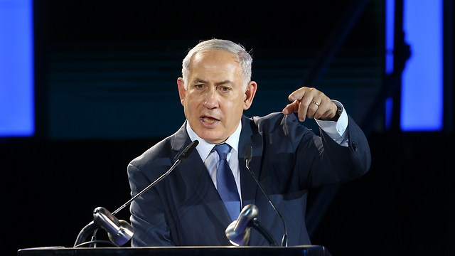 PM Netanyahu spoke about the recent 'spillover' from Syria into Israel, saying Israel will not tolerate such incidents and strike back at their sources (Photo: Alex Kolomoisky)