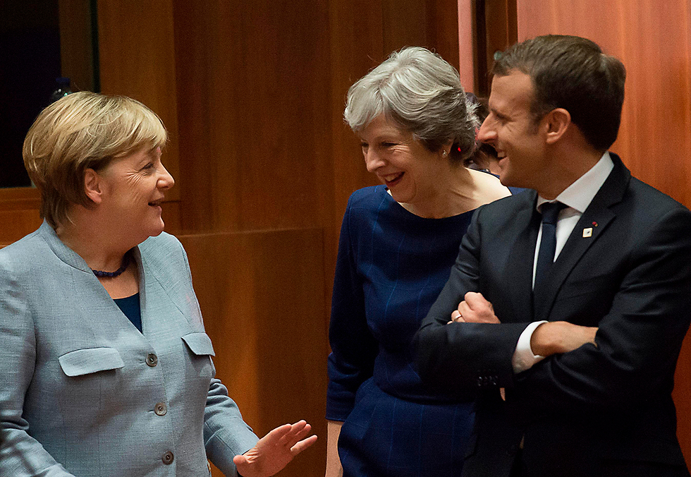 מנהיגי צרפת, בריטניה וגרמניה (צילום: AFP) (צילום: AFP)