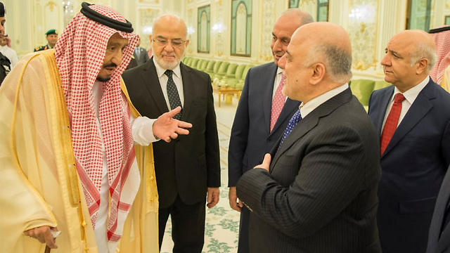 Iraqi Prime Minister Haider al-Abadi meets with Saudi Arabia's King Salman bin Abdulaziz Al Saud in Riyadh (Photo: Reuters)