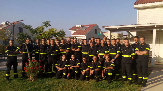 The French delegation taking part in the exercise (Photo: the Firefighting and Rescue Commission)