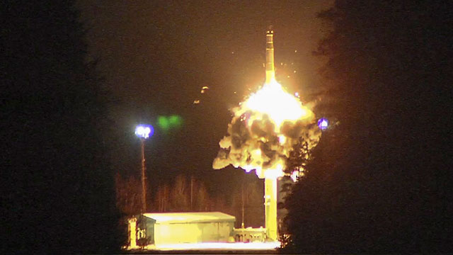 The launching of the missiles (Photo: Reuters)