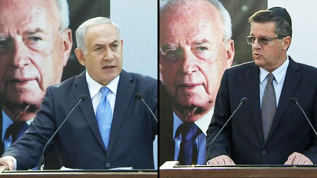 יובל רבין וראש הממשלה בנימין נתניהו בהר הרצל (צילום: סנטרל הפקות) (צילום: סנטרל הפקות)